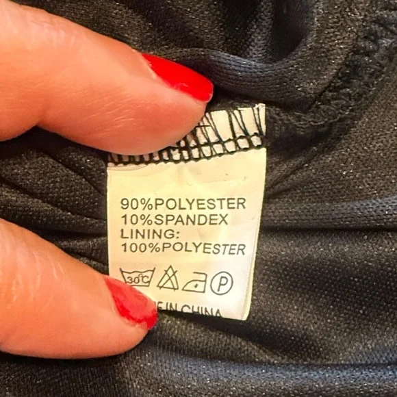 🆕 PattyBoutik Ruched Mini Dress, Built in Bandeau Bra, Black, Size M - Picture 12 of 12